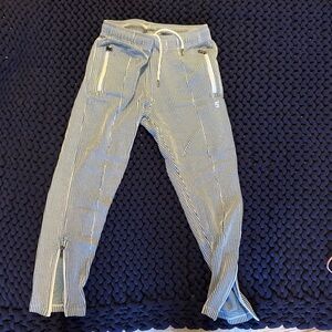 Todd Snyder Men’s Knit Seersucked Track Pant Stripes Blue and Green size large